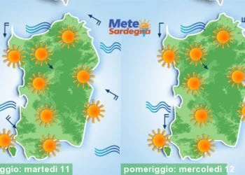 Meteo sardegna 7 350x250 - Caldo, un po' di tregua: temperature giù nei prossimi giorni