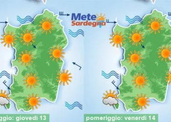 Meteo sardegna 9 350x250 - Caldo record al capolinea: crollo temperature alle porte