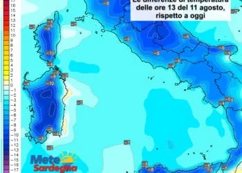 Variazioni termiche 350x250 - Fase centrale di settimana col bel tempo. Poi tornerà la pioggia