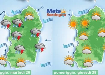 Meteo 1 350x250 - Domenica e inizio settimana tra nubi e sole. Temperature su