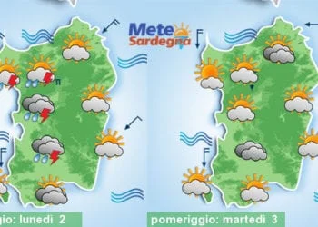 Meteo 350x250 - Domenica e inizio settimana tra nubi e sole. Temperature su