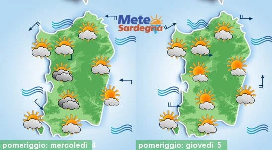 Meteo sardegna 1 - Nei prossimi giorni protagonista il vento