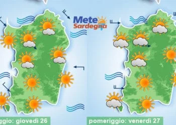 Meteo sardegna 14 350x250 - Severo maltempo alle porte: piogge, temporali, prime nevicate sui monti