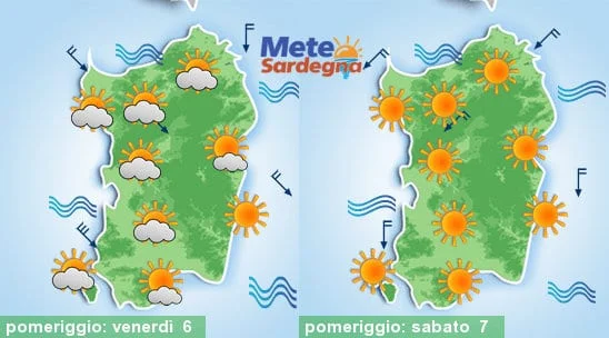 Meteo sardegna 2 - Venerdì super Maestrale, sabato e domenica Tramontana e Grecale