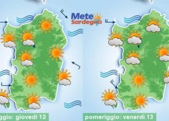 Meteo sardegna 6 350x250 - Severo maltempo alle porte: piogge, temporali, prime nevicate sui monti