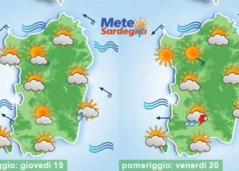 Meteo sardegna 9 350x250 - Severo maltempo alle porte: piogge, temporali, prime nevicate sui monti