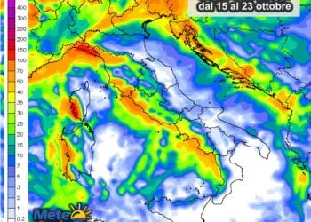 Piogge 350x250 - Severo maltempo alle porte: piogge, temporali, prime nevicate sui monti