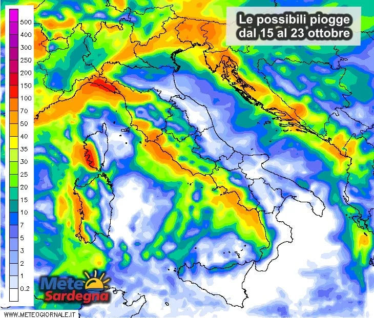 Piogge - In settimana torneranno le piogge