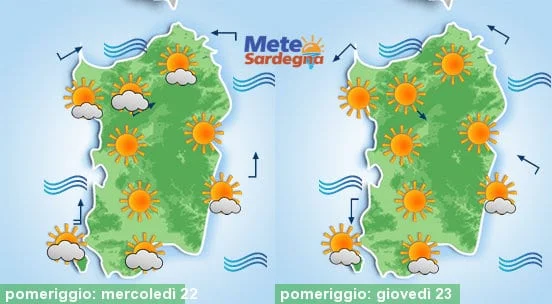 Meteo sardegna 12 - Anticiclone in rinforzo: bel tempo e temperature gradevoli