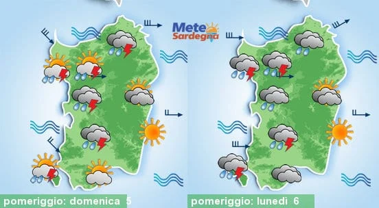 Meteo sardegna 2 - Si prospetta una settimana, la prossima, con tanta tanta pioggia