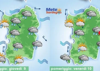 Meteo sardegna 3 350x250 - Mercoledì peggiora, seguirà freddo con neve a bassa quota