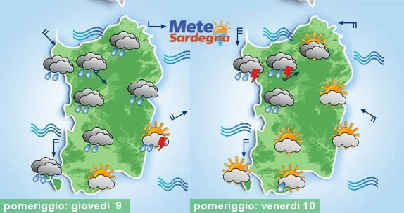 Meteo sardegna 4 - Nuovo peggioramento meteo nella giornata di giovedì