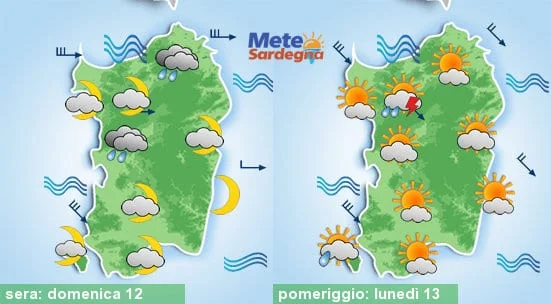 Meteo sardegna 6 - Tornano piogge e neve: irruzione d'aria fredda in vista