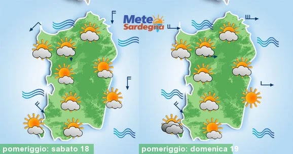 Meteo sardegna 8 - Fine settimana con vento ma sole prevalente