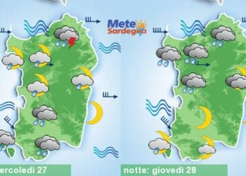 Meteo Sardegna 1 1 350x250 - Nuovo rinforzo del vento nel weekend. Domenica qualche pioggia