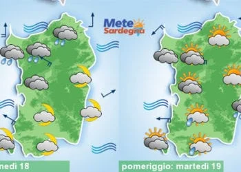 Meteo sardegna 11 350x250 - Arriva l'Alta Pressione: verso un Natale col sole