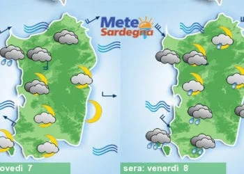 Meteo sardegna 2 350x250 - Arriva l'Alta Pressione: verso un Natale col sole