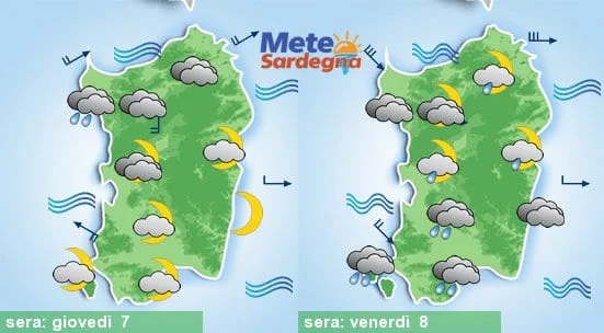 Meteo sardegna 2 - Peggioramento meteo nel weekend dell'Immacolata. Freddo