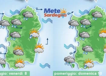 Meteo sardegna 3 350x250 - Arriva l'Alta Pressione: verso un Natale col sole