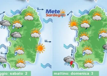 Meteo sardegna 350x250 - Arriva l'Alta Pressione: verso un Natale col sole