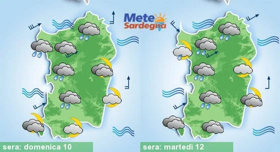 Meteo sardegna 4 - Piogge in vista, già da domenica