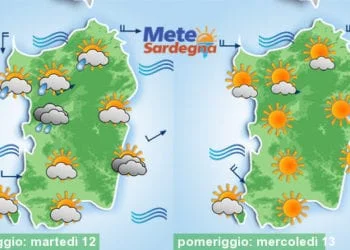 Meteo sardegna 5 350x250 - Arriva l'Alta Pressione: verso un Natale col sole