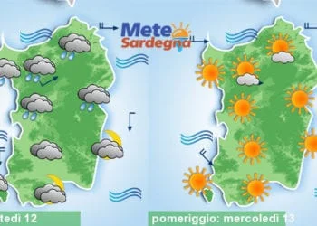 Meteo sardegna 6 350x250 - Arriva l'Alta Pressione: verso un Natale col sole