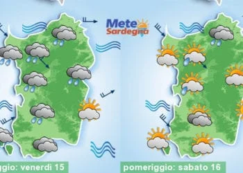 Meteo sardegna 8 350x250 - Arriva l'Alta Pressione: verso un Natale col sole