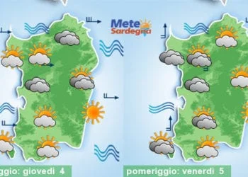 Meteo sardegna 1 350x250 - Nuovo rinforzo del vento nel weekend. Domenica qualche pioggia