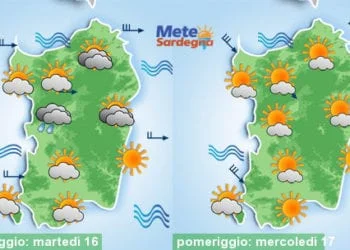 Meteo sardegna 10 350x250 - Nuovo rinforzo del vento nel weekend. Domenica qualche pioggia