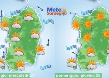 Meteo sardegna 14 1 350x250 - Alle porte un lungo periodo di bel tempo. Ancora siccità