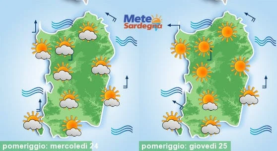 Meteo sardegna 14 1 - Aria mite, bello con temperature primaverili. Cambia nel weekend