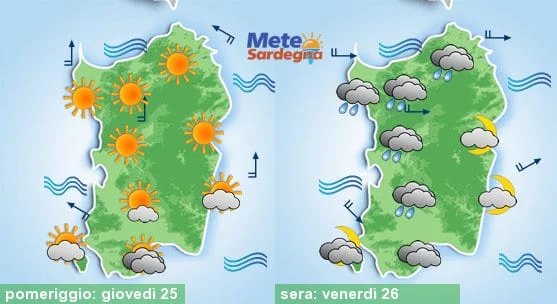 Meteo sardegna 15 - Meteo weekend: torneranno le piogge