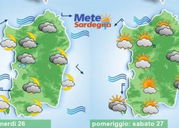 Meteo sardegna 16 350x250 - Weekend di Carnevale col freddo, qualche nevicata sabato