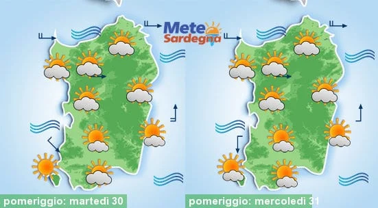 Meteo sardegna 19 - Gennaio terminerà con l'Anticiclone. Possibilità di freddo nel weekend