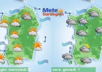 Meteo sardegna 20 350x250 - Weekend di Carnevale col freddo, qualche nevicata sabato