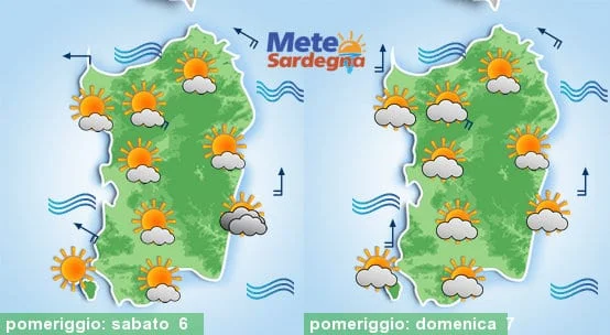 Meteo sardegna 3 - Weekend dell'Epifania con lo Scirocco