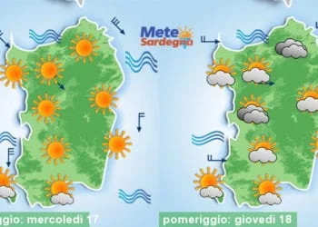 Meteto sardegna 350x250 - Nuovo rinforzo del vento nel weekend. Domenica qualche pioggia