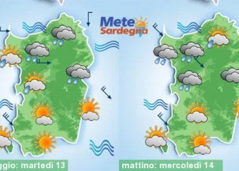 Meteo sardegna 10 350x250 - Meteo settimana: serie di perturbazioni, tanta pioggia