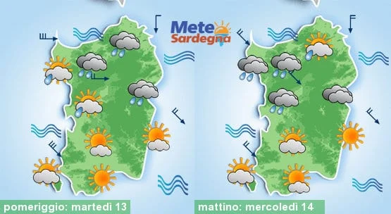 Meteo sardegna 10 - Imminente peggioramento, con neve a quote collinari