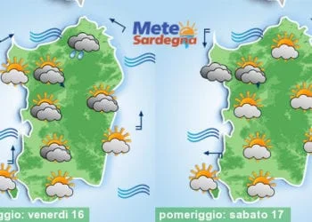 Meteo sardegna 12 350x250 - Meteo settimana: serie di perturbazioni, tanta pioggia