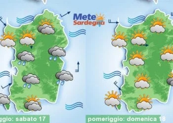 Meteo sardegna 13 1 350x250 - Meteo settimana: serie di perturbazioni, tanta pioggia