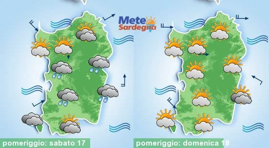 Meteo sardegna 13 1 - Weekend con un po' d'instabilità, poi tornerà il freddo