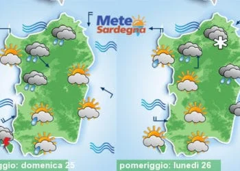 Meteo sardegna 16 350x250 - Meteo settimana: serie di perturbazioni, tanta pioggia