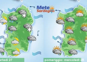 Meteo sardegna 17 350x250 - Meteo settimana: serie di perturbazioni, tanta pioggia