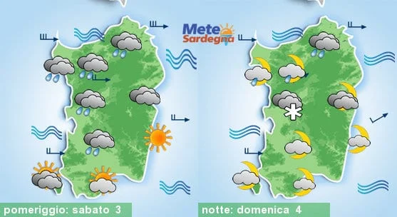 Meteo sardegna 2 - E' tornato l'inverno, prossima settimana con maltempo