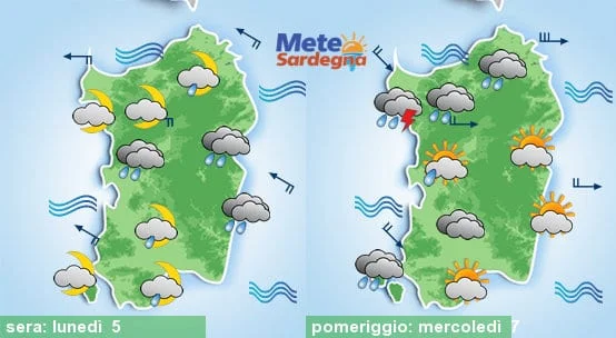 Meteo sardegna 3 - In arrivo altre piogge, forti, e nevicate in montagna