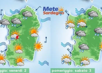 Meteo sardegna 350x250 - Weekend di Carnevale col freddo, qualche nevicata sabato