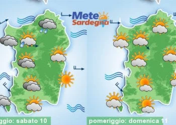 Meteo sardegna 7 350x250 - Meteo settimana: serie di perturbazioni, tanta pioggia