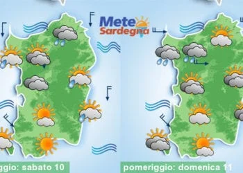 Meteo sardegna 8 350x250 - Meteo settimana: serie di perturbazioni, tanta pioggia